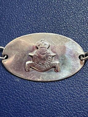 WWII Royal Canadian Air Force RCAF Silver ID Bracelet Per Ardua Ad Astra